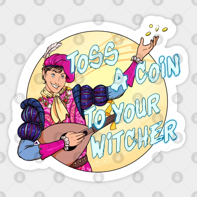 Toss a coin to your Witcher Sticker by quietduna